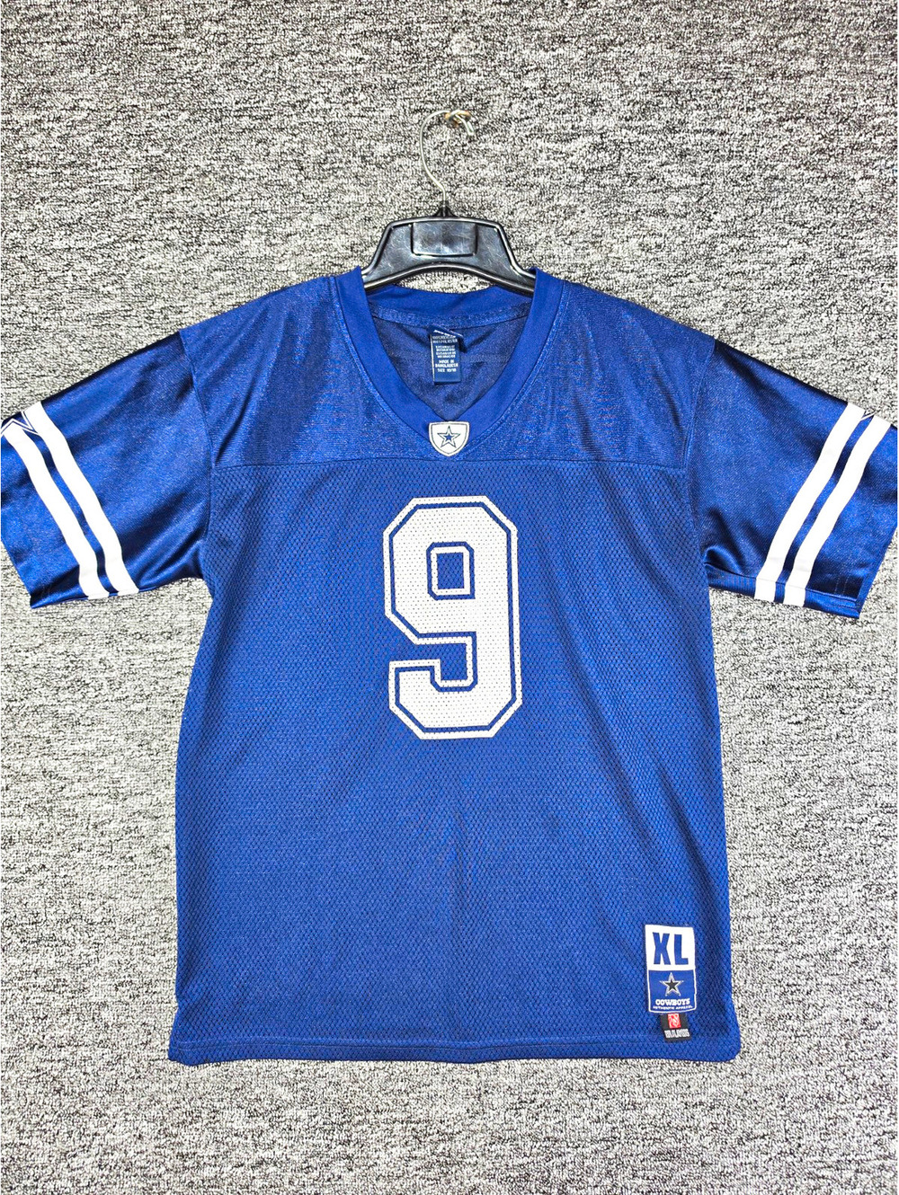 Dallas Cowboys Tony Romo #9 Jersey Youth XL 16/18 NFL Navy Blue Authentic